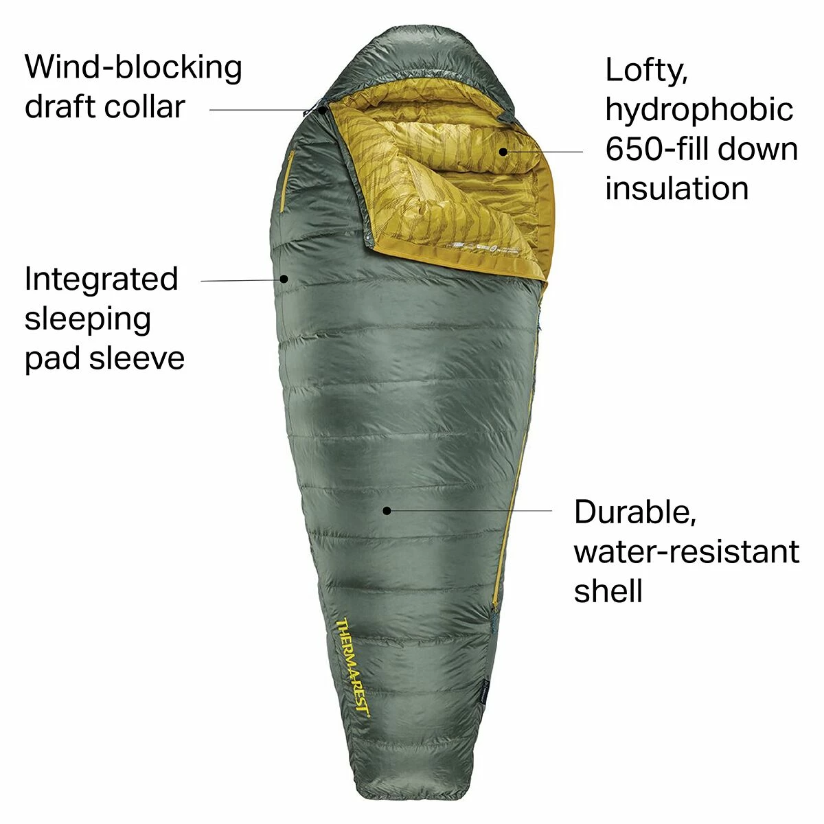 Therm-a-Rest Down Sleeping Bags Questar Sleeping Bag: 20F Down 4 Therm-a-Rest Down Sleeping Bags Questar Sleeping Bag: 20F Down - Image 2
