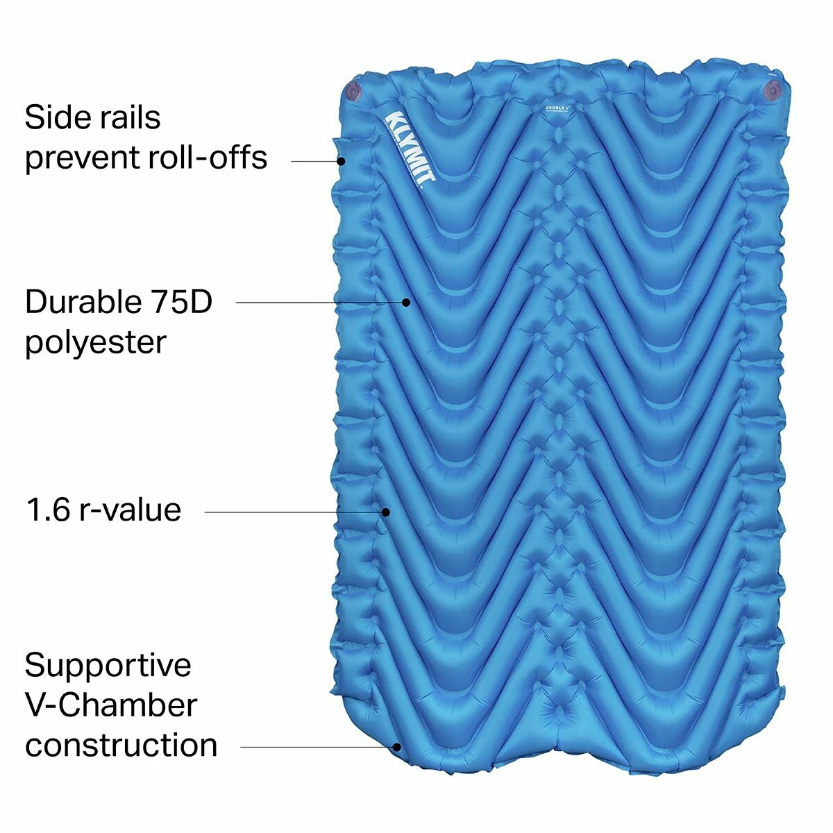 Klymit Sleeping Pads Double V Sleeping Pad 4 Klymit Sleeping Pads Double V Sleeping Pad - Image 2