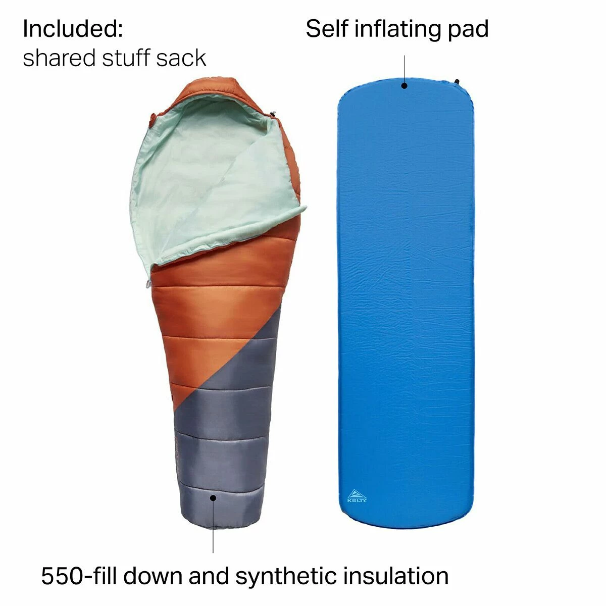 Kelty Sleeping Pads Trailhead Kit 4 Kelty Sleeping Pads Trailhead Kit - Image 2