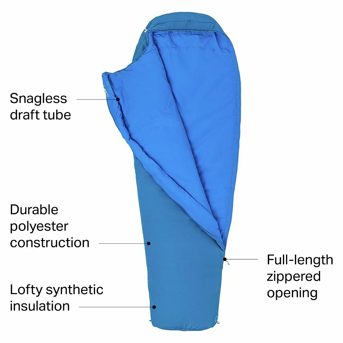 Marmot Synthetic Sleeping Bags NanoWave 25 Sleeping Bag: 25F Synthetic 4 Marmot Synthetic Sleeping Bags NanoWave 25 Sleeping Bag: 25F Synthetic - Image 2