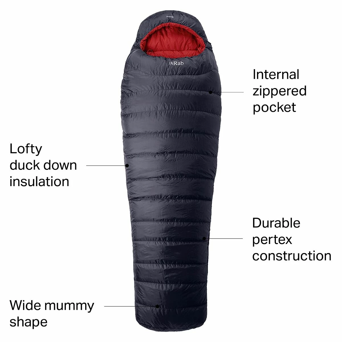 Rab Down Sleeping Bags Ascent 700 Sleeping Bag: 17F Down 4 Rab Down Sleeping Bags Ascent 700 Sleeping Bag: 17F Down - Image 2