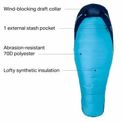 Marmot Synthetic Sleeping Bags Trestles 15 Sleeping Bag: 15F Synthetic Women's -Sleep Online Shop FREBLUBL D5