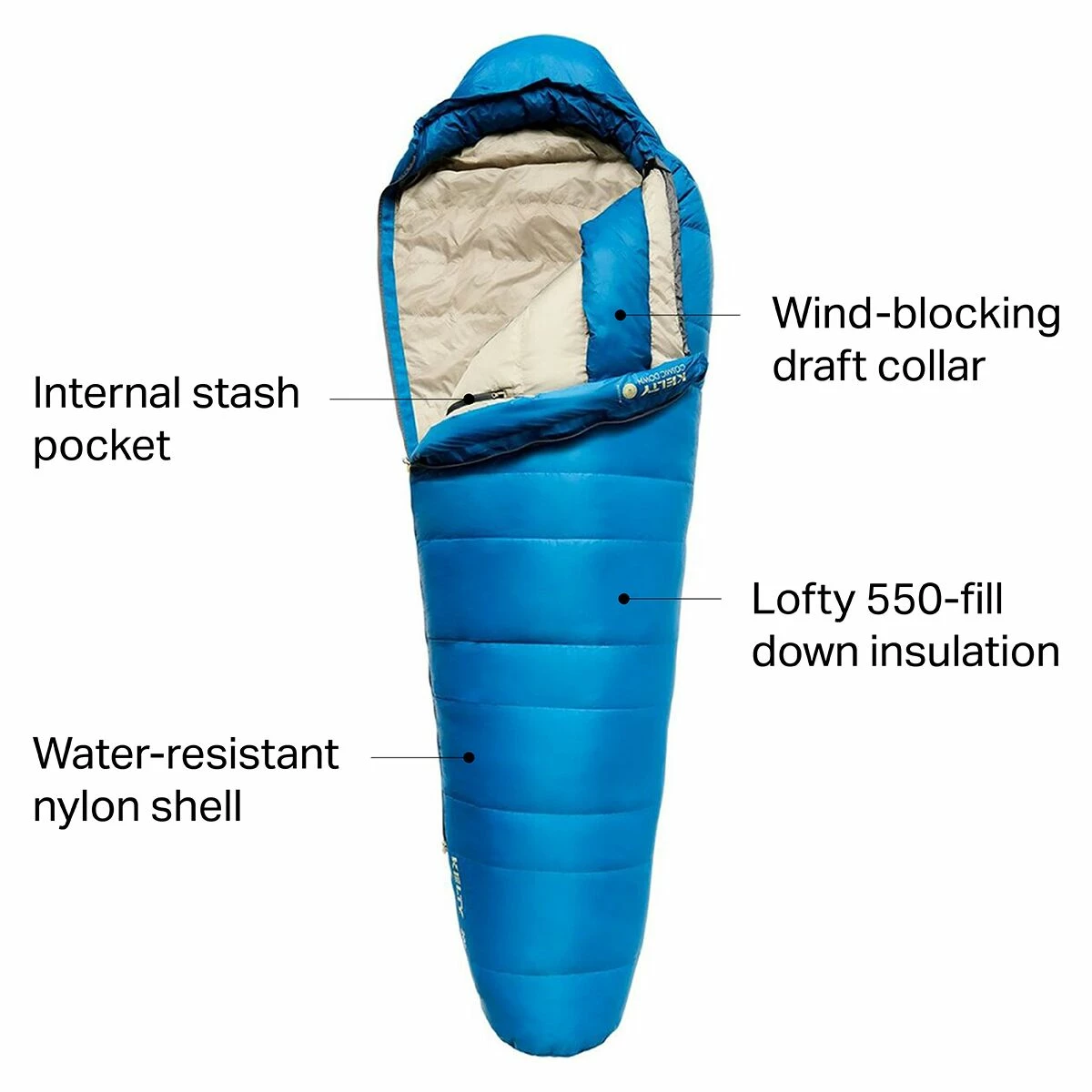 Kelty Down Sleeping Bags Cosmic 20 Sleeping Bag: 20F Down Men's 4 Kelty Down Sleeping Bags Cosmic 20 Sleeping Bag: 20F Down Men's - Image 2