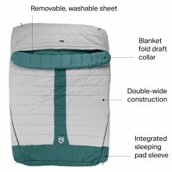 NEMO Equipment Inc. Synthetic Sleeping Bags Jazz Duo Sleeping Bag: 20F Synthetic -Sleep Online Shop ONECOL D2 1
