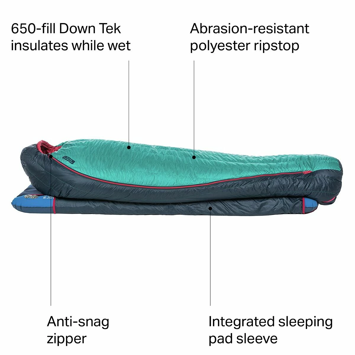 Big Agnes Down Sleeping Bags Daisy Mae Sleeping Bag: 15F Down Women's 4 Big Agnes Down Sleeping Bags Daisy Mae Sleeping Bag: 15F Down Women's - Image 2