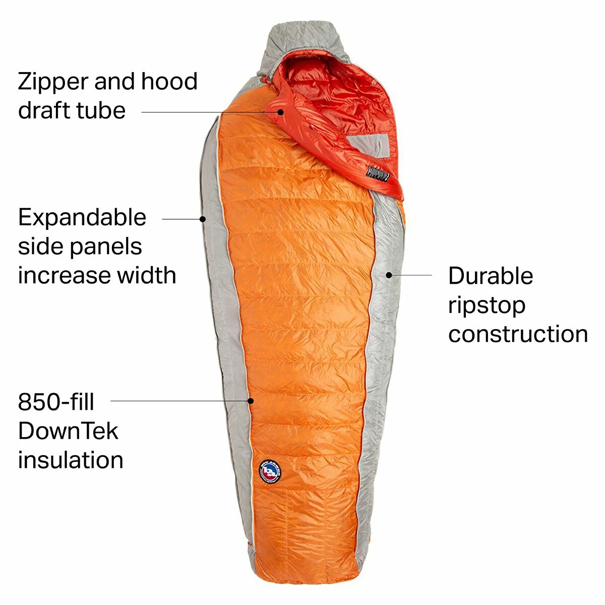 Big Agnes Down Sleeping Bags Torchlight UL Sleeping Bag: 30F Down 4 Big Agnes Down Sleeping Bags Torchlight UL Sleeping Bag: 30F Down - Image 2