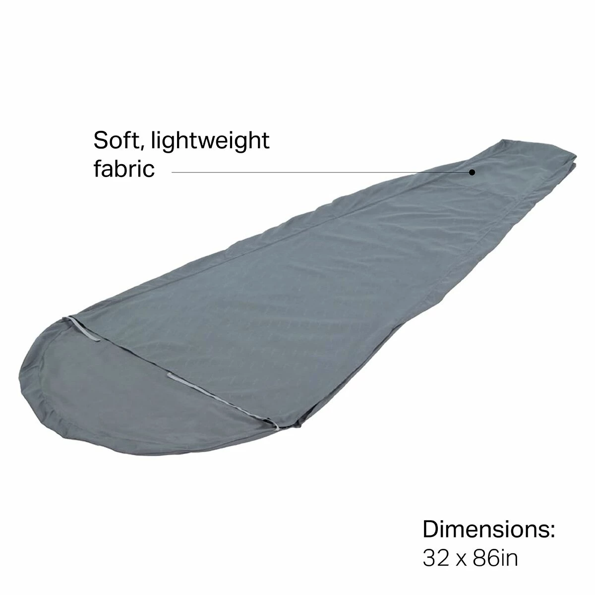 ALPS Mountaineering Sleeping Bag Liners Mummy Liner 7 ALPS Mountaineering Sleeping Bag Liners Mummy Liner - Image 5