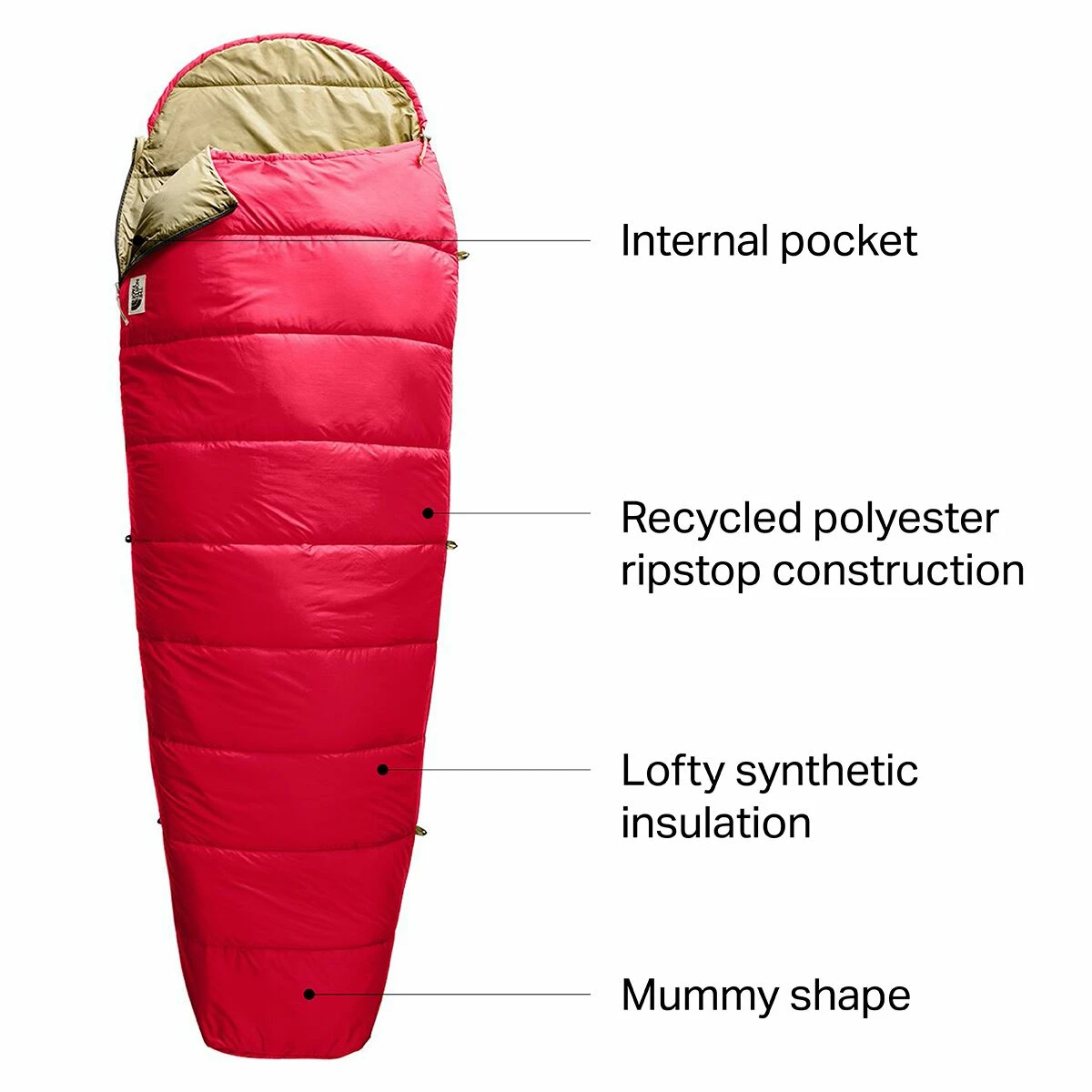 The North Face Synthetic Sleeping Bags Eco Trail Sleeping Bag: 55F Synthetic 4 The North Face Synthetic Sleeping Bags Eco Trail Sleeping Bag: 55F Synthetic - Image 2