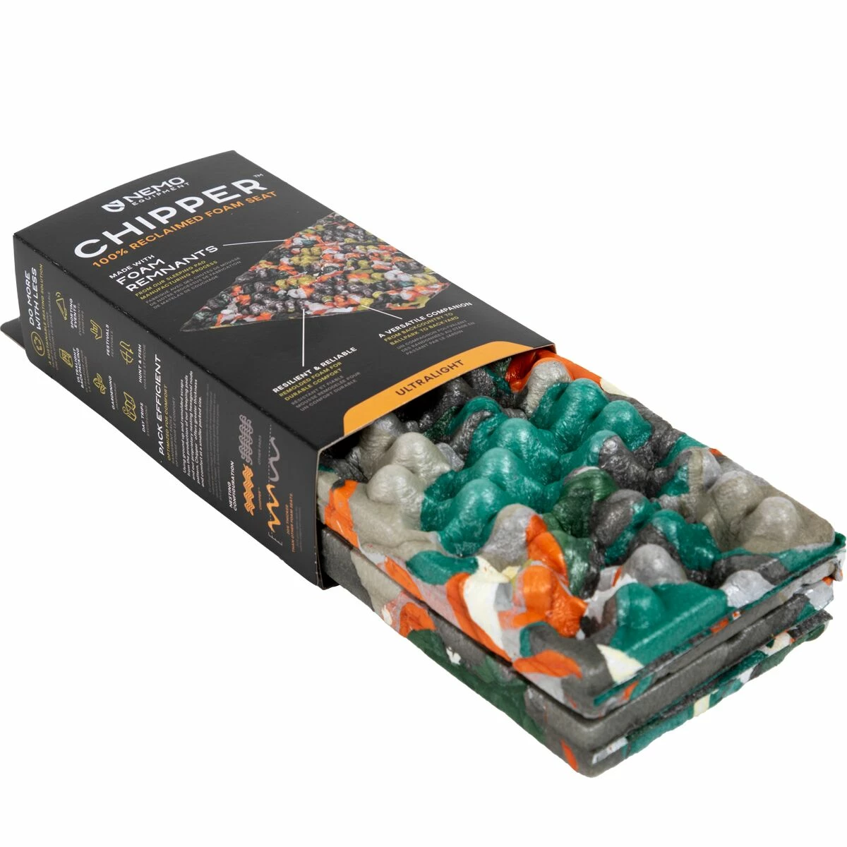 NEMO Equipment Inc. Sleeping Pad Pumps & Accessories Chipper Reclaimed Closed Cell Foam Seat 9 NEMO Equipment Inc. Sleeping Pad Pumps & Accessories Chipper Reclaimed Closed Cell Foam Seat - Image 7